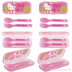 6 Pack Hello Kitty Plastic Flatware GoPak For Kids Reusable Fork & Spoon Lunch Silverware Sets - B0776ZKBQX
